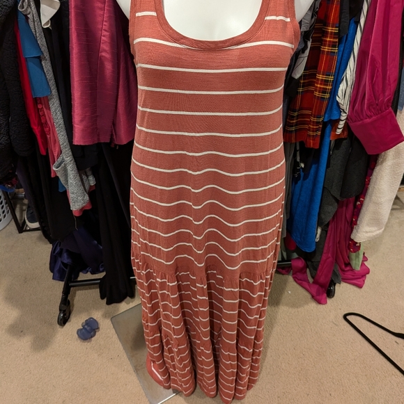 Gap Striped Sleeveless Maxi Dress - L - Picture 4 of 6